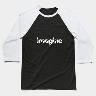 Imagine under stripes /// white version Baseball T-Shirt